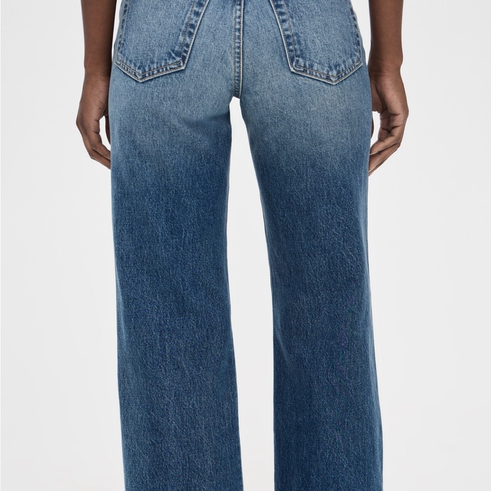 SLVRLAKE High-Rise Wide Leg Jeans in Medium Blue Wash - Picture 2 of 6